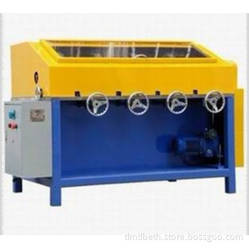Semiautomatic tube polishing machine for heating element